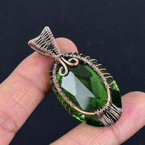 Tree Of Life Peridot Gemstone Copper Wire Wrapped Gift Pendant Jewelry LC-403 - Picture 5 of 5