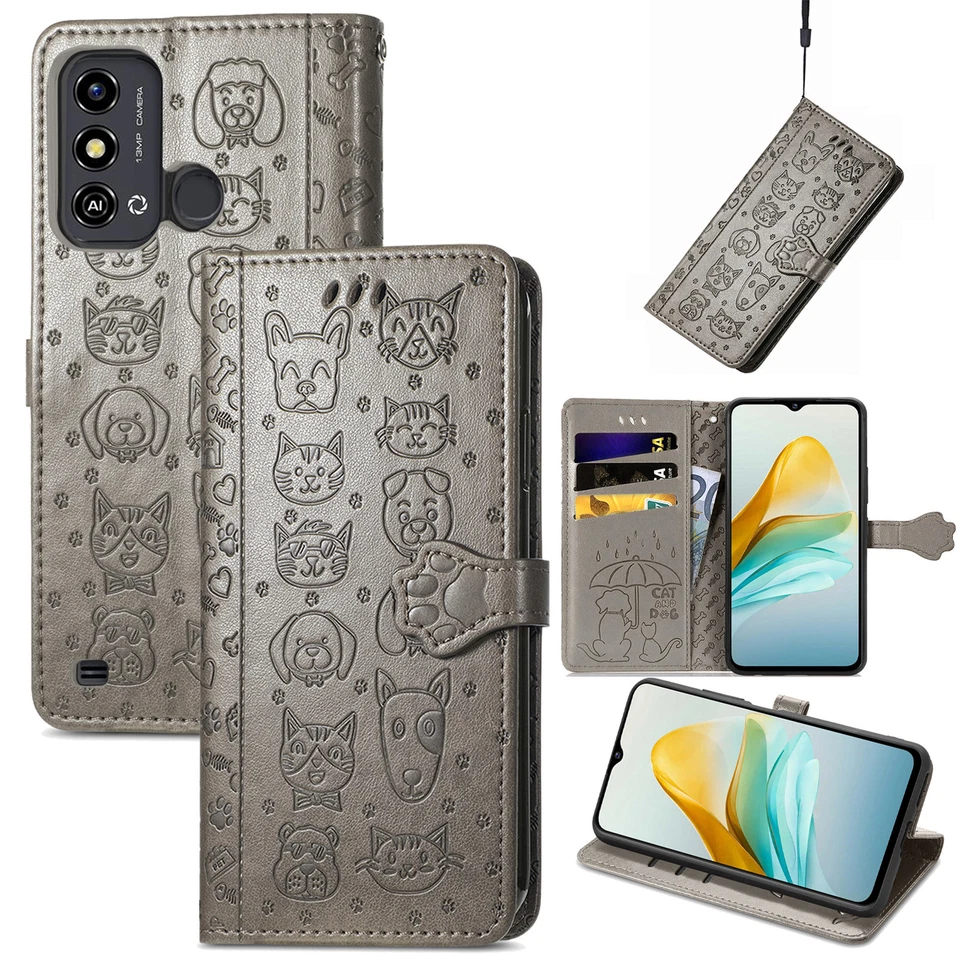 For ZTE Blade A56 A36 A76 V70 Max nubia V70 Flip Wallet Leather Phone Case Cover - Image 3 of 4
