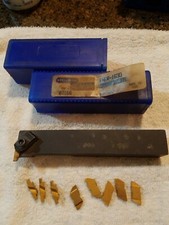 FNER-1630D GROOVE TOOL HOLDER STEEL STELLRAM USED MADE IN USA 8 EXTRA INSERTS