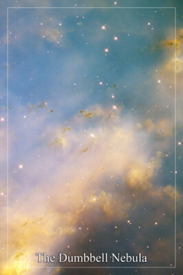 THE DUMBBELL NEBULA Hubble Space Telescope image POSTER 20x30 detailed