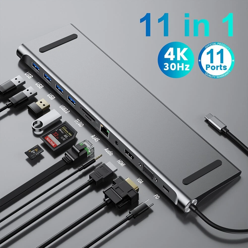 Usb Hub 3 0 Hdmi Usb Type C Splitter Docking Station For Laptop Macbook