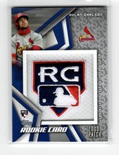 Dylan Carlson RC 2021 Topps 1st RC Logo Patch Card Platinum #/70 ROY Cardinals