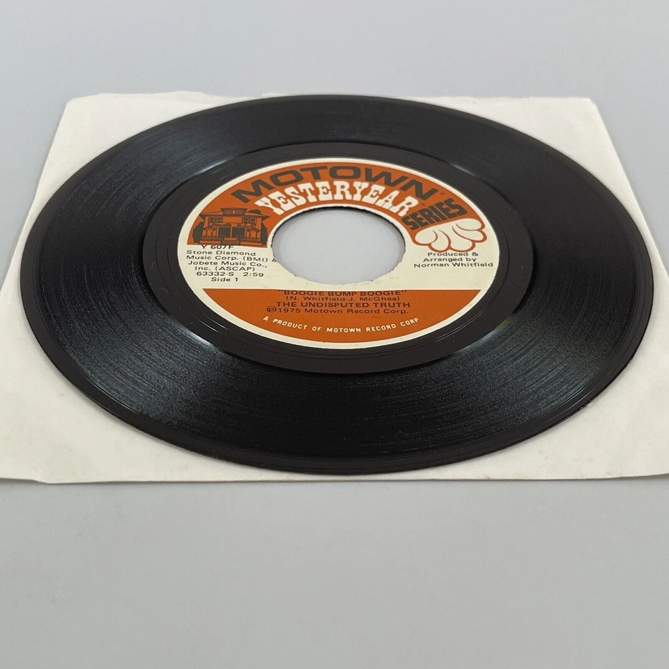 The Undisputed Truth - Boogie Bump Boogie / UFO’s 7" 45 Motown NM - Image 3 of 4
