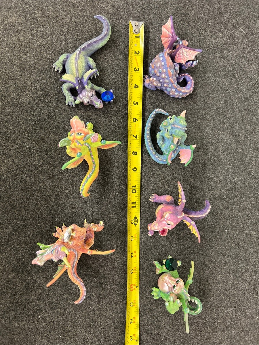 Lot Of 7 Franklin Mint Mood Dragons! So cute! Limited Edition