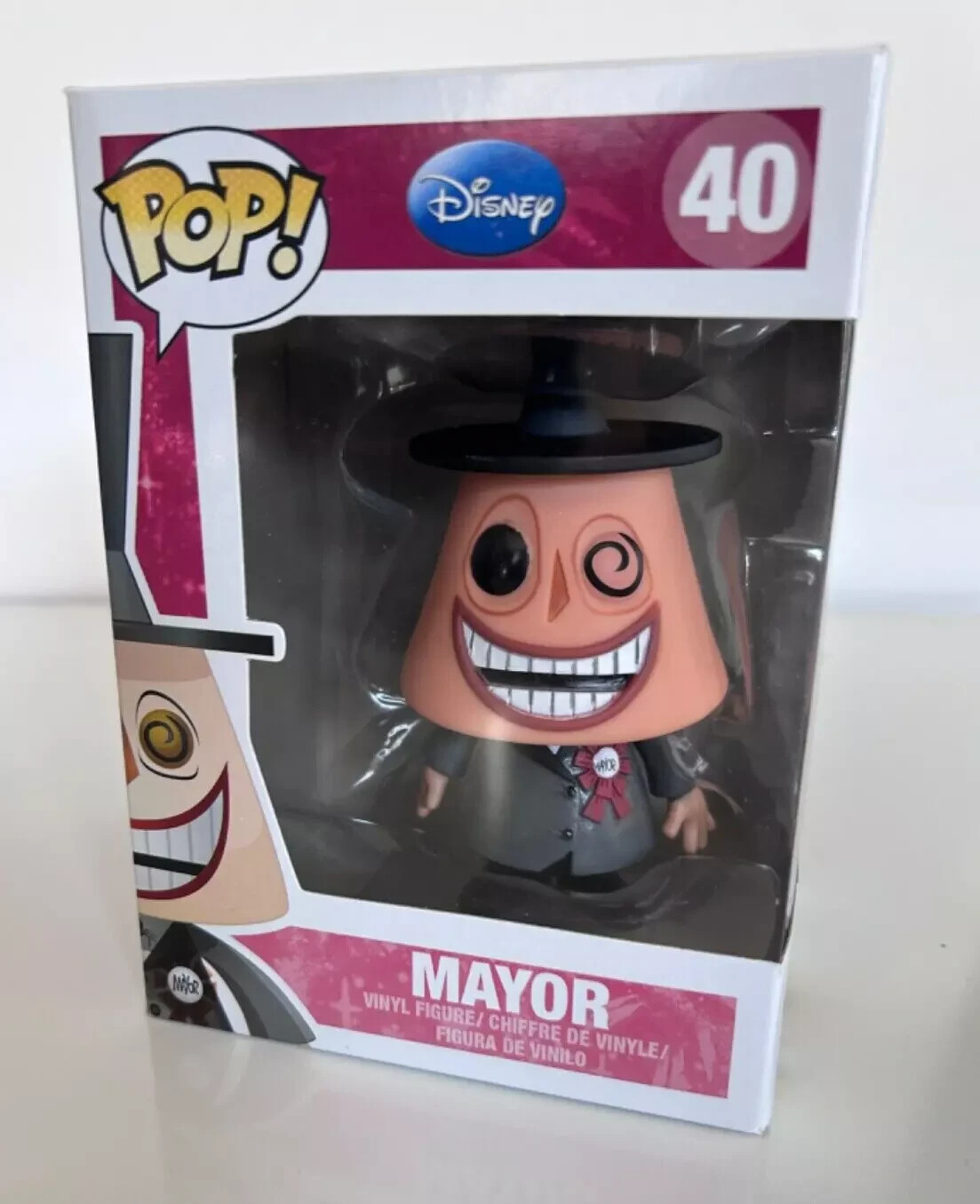 Rare Vaulted Funko Pop Mayor from The Nightmare Before Christmas with Protector