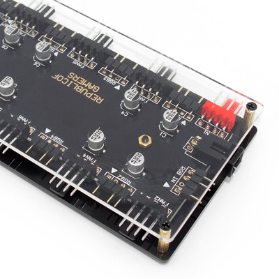 Simple Installation 4pin Pwm 5v Argb Dual 8-Bit Hub Sata Power Supply For Pc