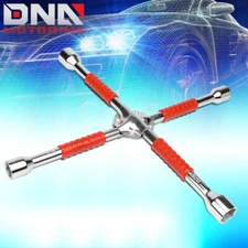 MULTIPURPOSE 4-WAY LUG CROSS WRENCH AUTOMOBILE MECHANIC CAR TIRE REPAIR TOOL KIT