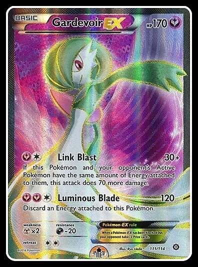 Gardevoir EX Full Art Ultra Rare = 111/114 XY Steam Siege = Pokemon TCG  Mint/NM Values - MAVIN