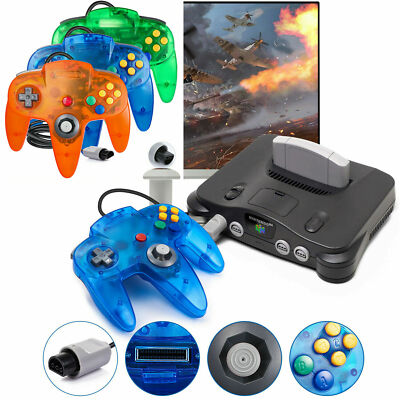 2Pack Retro N64 Controller Gamepad Classic Joypad For Original Ultra N64 Console