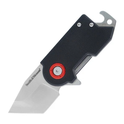 SMITH & WESSON Smith&Wesson - Klappmesser Benji - 8Cr13MoV - Tanto - G10 - Schwarz - 112256