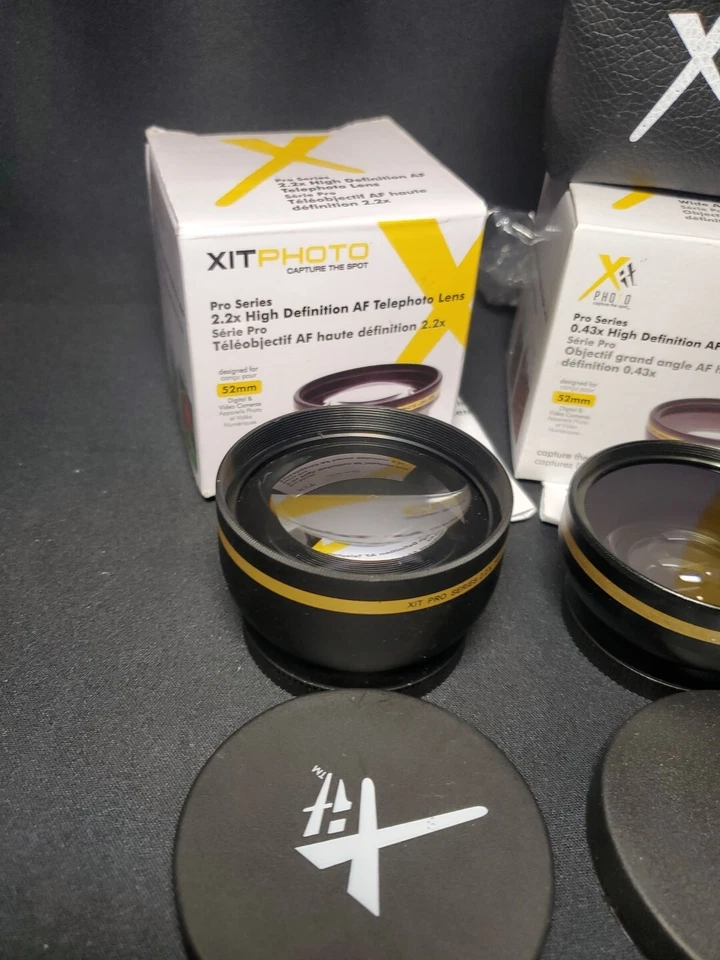 43mm XIT Pro HD 2.2x Telephoto + 0.43x HD Wide Angle Lens - Image 2 of 4