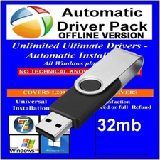 Windows Driver Pack Solutions without Internet Install Update XP 7/8/10/11  USB