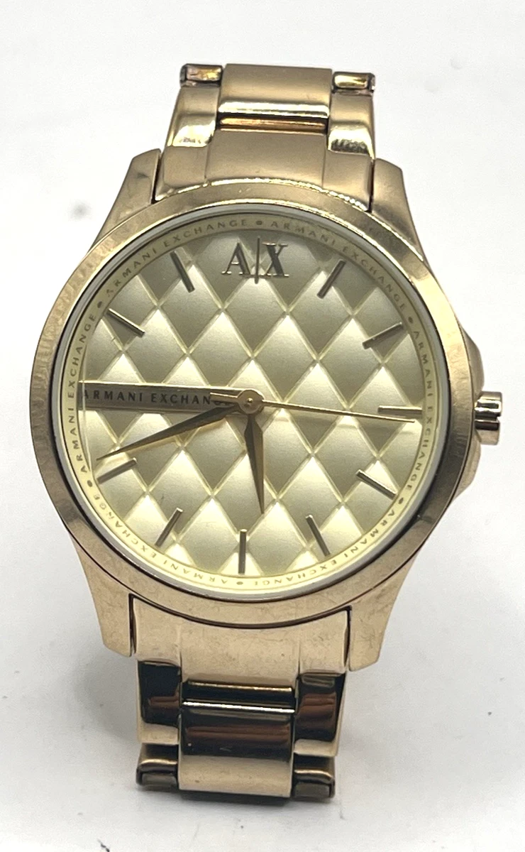 Armani Exchange Women Gold Plated Band Wristwatches for sale  display picture 1