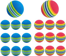 20Pcs Practice Golf Balls Golf Training Balls Garden Soft Foam Elastic Golf Ball