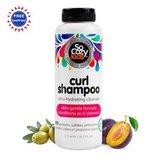 SoCozy Curl Shampoo 10.5 Fl Oz Kids Hair Ultra-Hydrating Cleanser Parabens Dyes