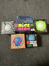 Nee Doh Lot Of 5, Snow Ball, Nice Berg (jumbo), Glow, Mushroom, Mallo