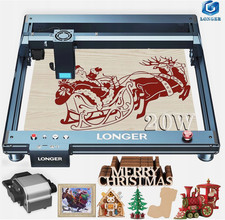 Longer Laser B1 20W Lasergravurgerät Laser-Gravierer Laserschneider 36000mm/min