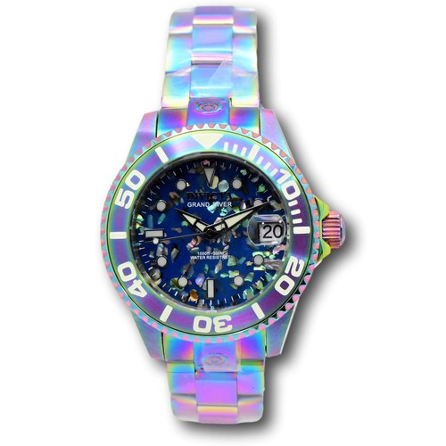 Invicta Pro Diver Automatic Women's 38mm Abalone Mosaic Iridescent Watch 35766 - Picture 12 of 13