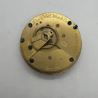 Elgin Grade 96 antique 18 Size Gilt Gold 1888 Hunting movement only Runs 329