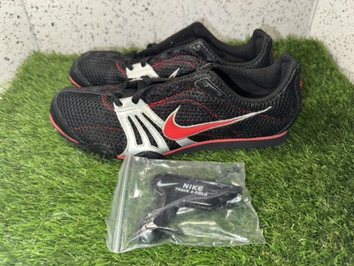 2006 Nike Zoom Rival D Plus III Running Spikes Shoe Black/Silver/Red Size 7.5
