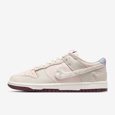 New Nike Women's Dunk Low "Valentine's Day" Shoes - Silt Red/ Sail IQ1145-610 