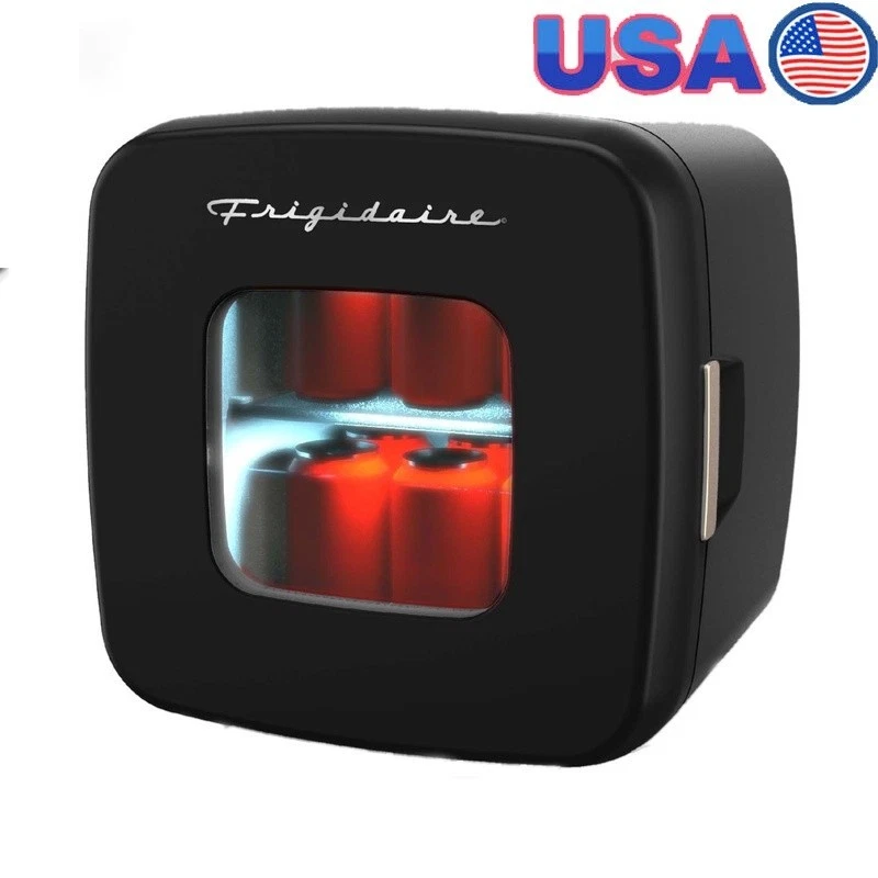 Retro Mini Cooler 12 Can Beverage Skincare Storage Thermoelectric Compact New
