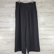 CIDER Black Pleated Wide Leg Pants Skirt Hybrid Elastic Waist SIZE 0XL Dressy...