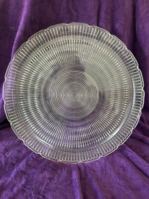 Vintage Hazel Atlas Beehive? 13.5'' Mid Century Textured Serving Platter