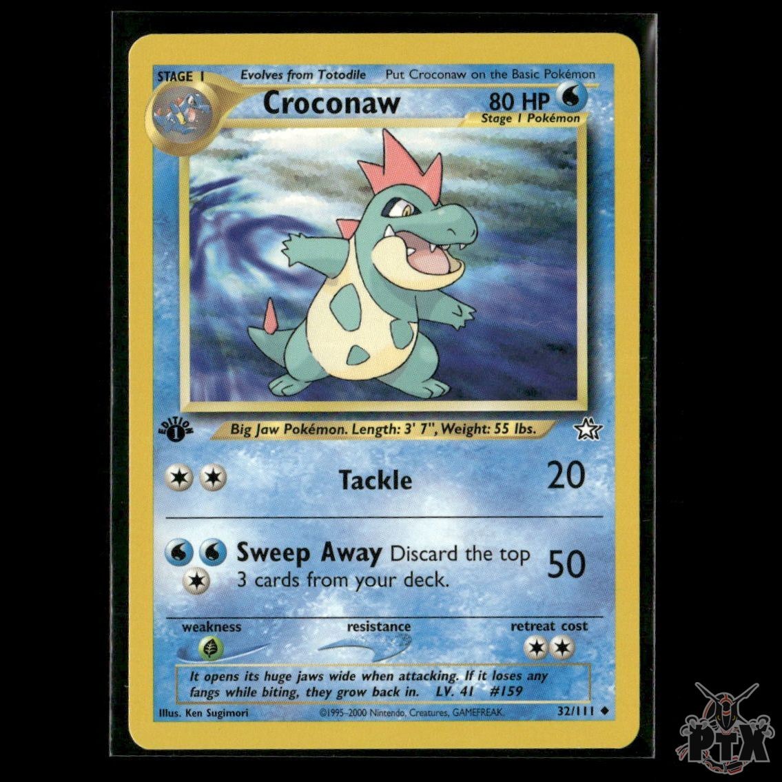Croconaw 32/111 1st Edition Neo Genesis NM Pokemon