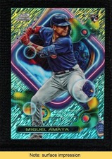 2023 Topps Cosmic Chrome Aqua Equinox Refractor /199 Miguel Amaya #132 READ 0s1o