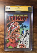 Fright #3 CGC 9.6 Signed Robert Englund and Inscribed ?Freddy K? White Pages