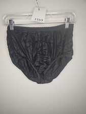 Vintage MaidenForm Nylon Black Panties Lace Detail Style 40614 Size 7