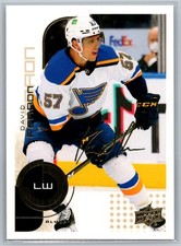 #58 David Perron 2022-23 Upper Deck MVP 20th Anniversary Super Script Blues