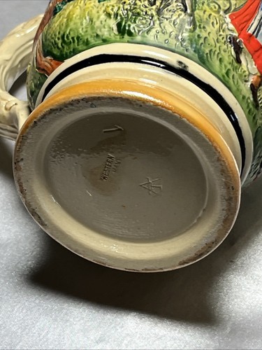Vintage THEWALT - GERMAN BEER STEIN WITH PEWTER LID - 0.5L 8”tall - Picture 12 of 16