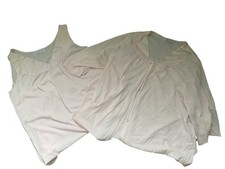 VTG Vassarette Womens Pastel Pink Coquette Satin Trim Nightgowns Set Of 2 Medium