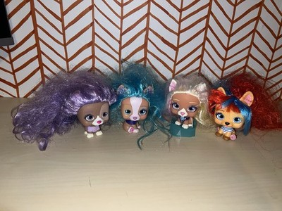 VIP Pets Suprise Hair Reveal Toys (4 pc) MGA Entertainment 4  Tall