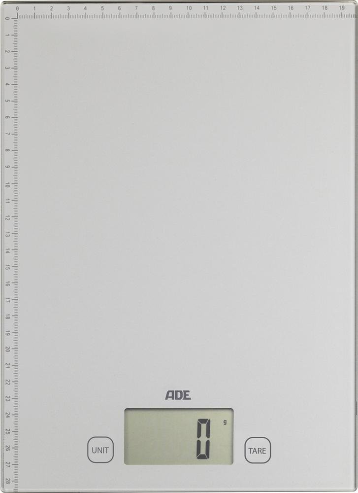 Balance de cuisine Ade 20kg 1g argent pour peser de grands récipients sans erreur