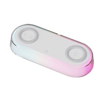 Alarm Clock Wireless Chargers Pad Phone Bedroom Lamp Night Light Desk Thermomete