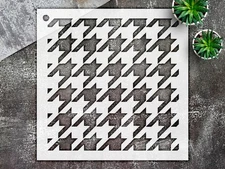 Stencil Houndstooth Pattern - Mylar, DIY Home Decor - StencilAir