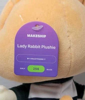 Makeship Lady Rabbit Plushie By Krazyrabb1t Video Game Youtuber