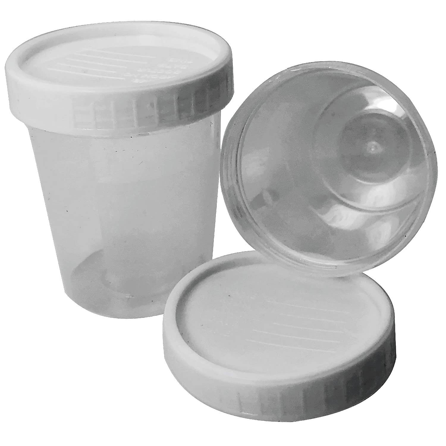 50 x 120mL Urine Sample Test Collection Cup/Pot/Bottle - 50 Count (Pack of 1)