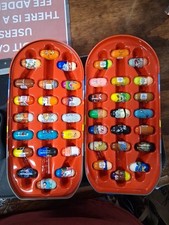 42 Assorted Random Mighty Beanz In Red Buzz Lightyear Collectors Case