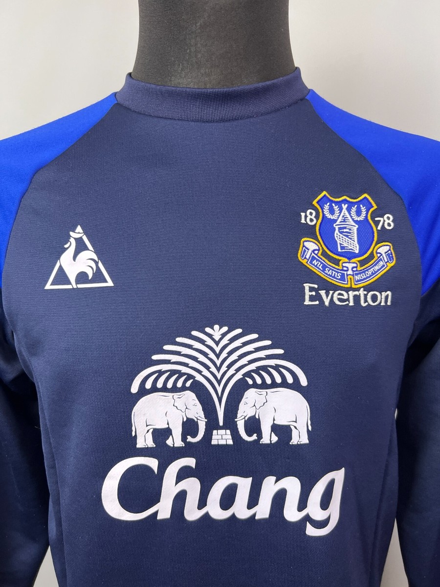 EVERTON PRO-CELL TRAINING SWEATSHIRT FOOTBALL SOCCER LE COQ