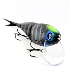 PHAT LAB Nekosogi DSR Slow Float Lip Jointed Swimbait 7.25" 2oz - MAT BLACK GILL