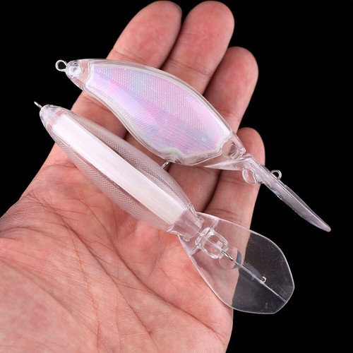 20PCS 11cm 16.5g Medium Diver Crankbait Unpainted Bait Blank Fishing Lure model - Picture 5 of 10