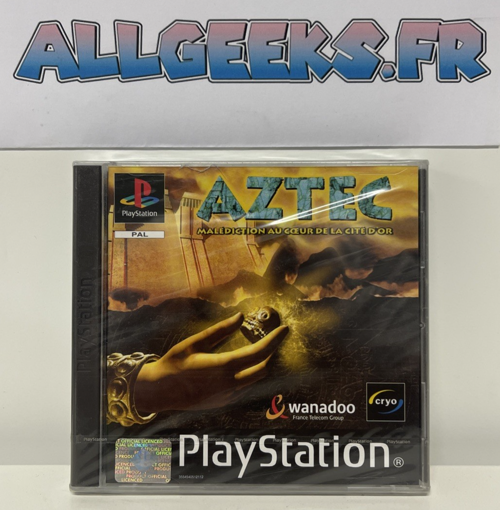 Jeu Vidéo AZTEC Pour PlayStation 1 (PS1) - Version Française - Boîtier Seul (bon état)