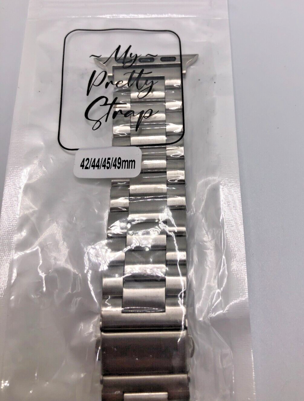 My Pretty Strap Silver Apple Watch Strap eBay