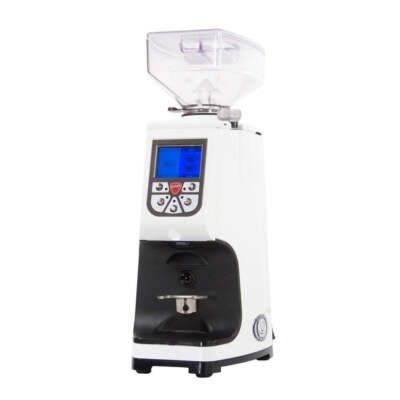 Multi-Purpose Eureka Atom Espresso Grinder in White with 60 mm burrs Featuring s