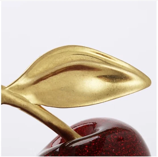 Coach Glitter Cherry Bag Charm Keychain Resin and Metal Brass/Red Apple NWT🎀 - Image 4 of 4