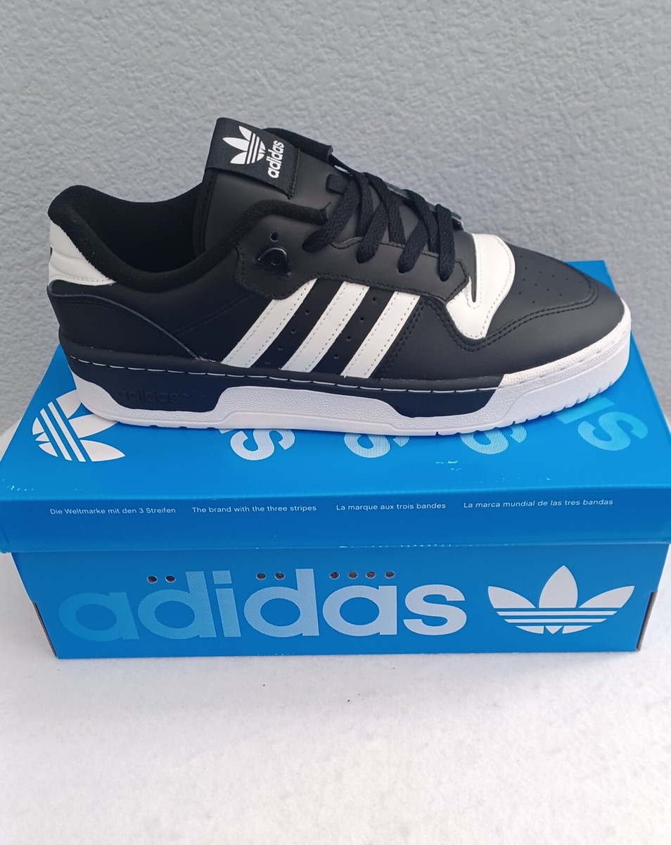 New Men's Adidas Originals Rivalry Low Shoes ~Black/White (FZ6327
